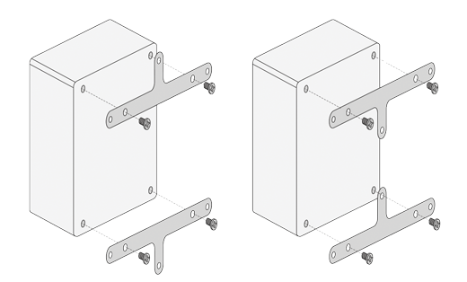 A mounting kit is included with each cabinet.